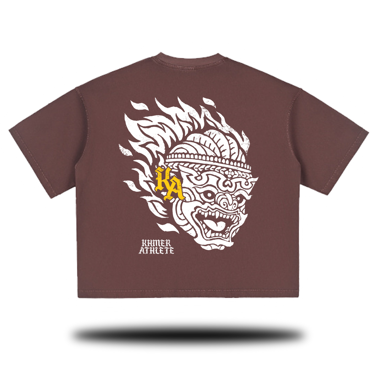 Flaming Hanuman Vintage Washed Boxy T-Shirt