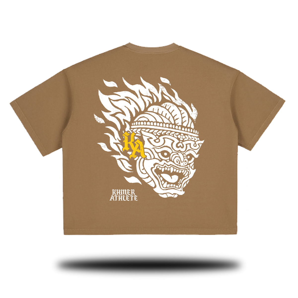 Flaming Hanuman Vintage Washed Boxy T-Shirt