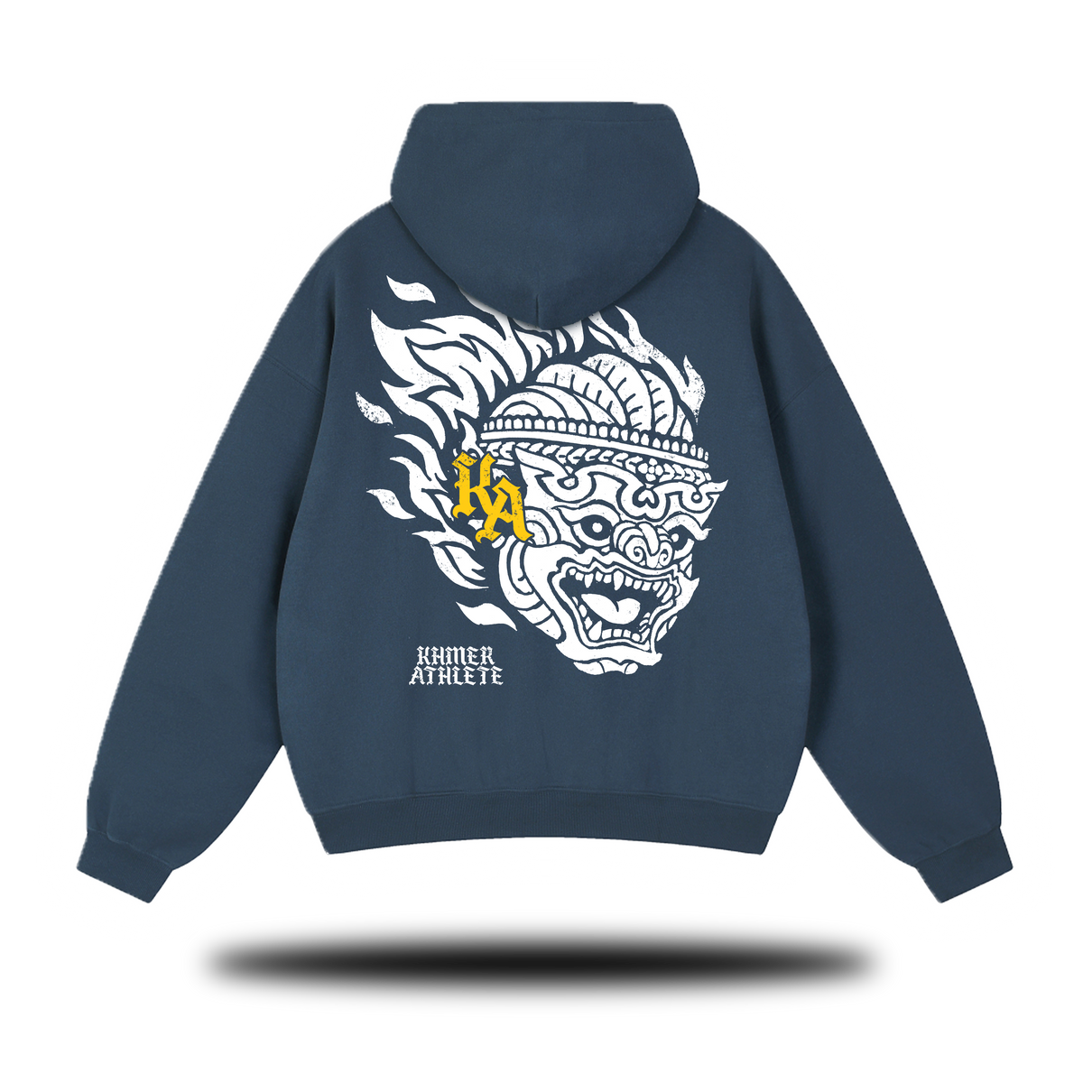 Flaming Hanuman Essential Oversized Boxy Fit Fleece Hoodie
