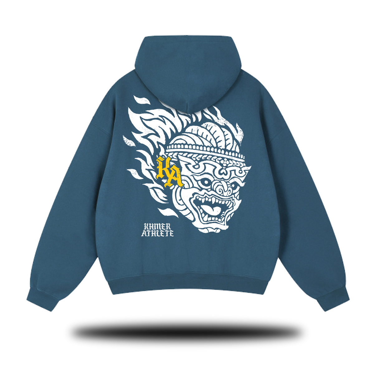 Flaming Hanuman Essential Oversized Boxy Fit Fleece Hoodie
