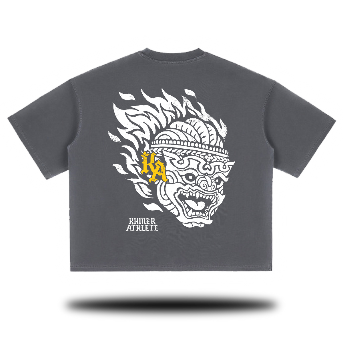 Flaming Hanuman Vintage Washed Boxy T-Shirt
